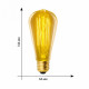 Лампа накаливания (UL-00000482) Uniel E27 60W золотистая IL-V-ST64-60/GOLDEN/E27 VW02