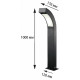 Ландшафтный светильник Uniel ULU-T72A-14W/4000K IP65 BLACK UL-00009356