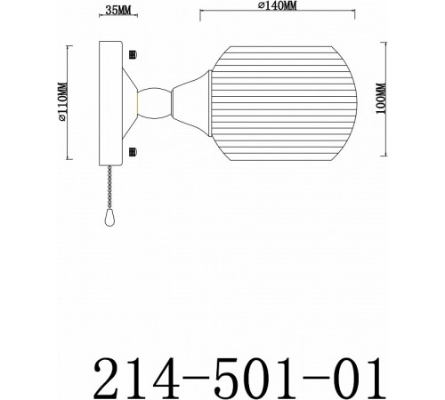 Бра Velante 214-501-01 Бра Velante 214-501-01