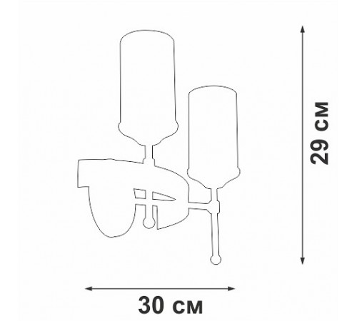 Бра Vitaluce V1813-7/2A Бра Vitaluce V1813-7/2A