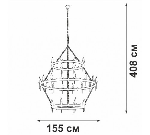 Подвесная люстра Vitaluce V1872-7/16+8+8 Подвесная люстра Vitaluce V1872-7/16+8+8