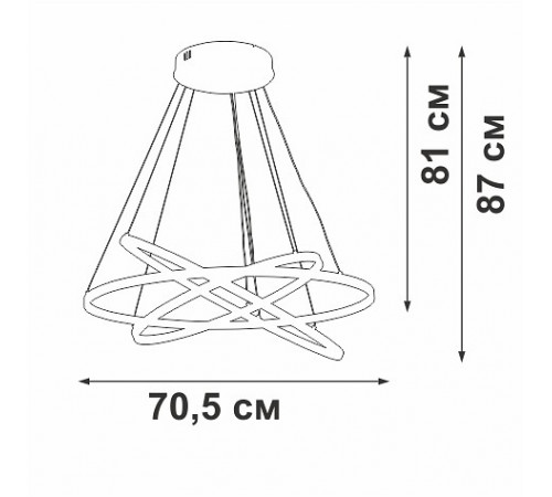 Подвесная люстра Vitaluce V2516DT-8/3S Подвесная люстра Vitaluce V2516DT-8/3S