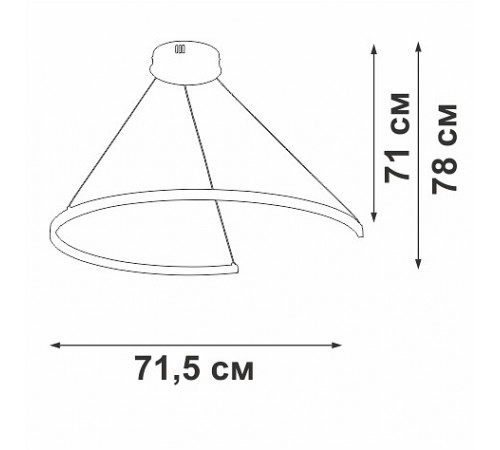 Подвесной светильник Vitaluce V2706-9/1S Подвесной светильник Vitaluce V2706-9/1S