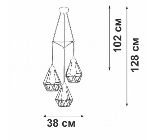 Подвесная люстра Vitaluce V28030-1/3S Подвесная люстра Vitaluce V28030-1/3S