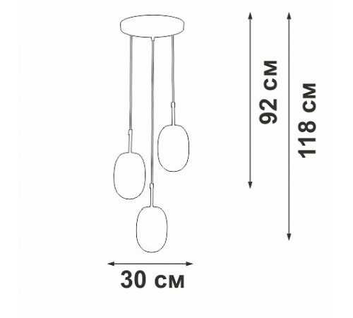 Подвесной светильник Vitaluce V28210-1/3S Подвесной светильник Vitaluce V28210-1/3S
