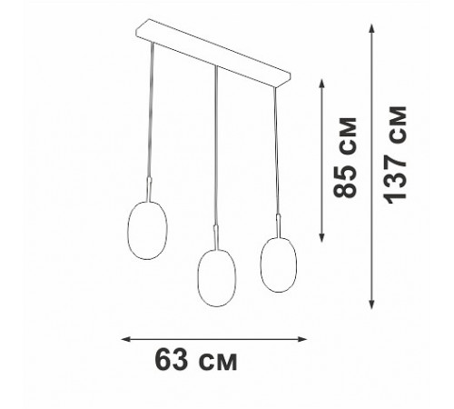 Подвесной светильник Vitaluce V2821/3S Подвесной светильник Vitaluce V2821/3S
