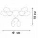 Потолочная люстра Vitaluce V2823-1/6PL