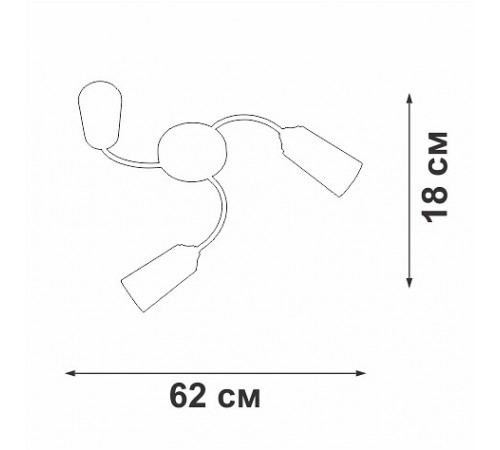 Потолочная люстра Vitaluce V2831-9/3PL