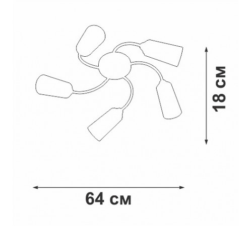 Потолочная люстра Vitaluce V2831-9/5PL
