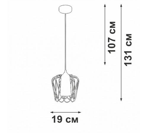 Подвесной светильник Vitaluce V2845-0/1S Подвесной светильник Vitaluce V2845-0/1S