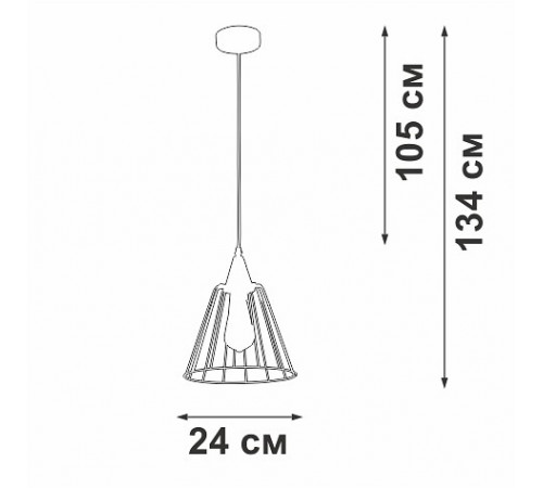 Подвесной светильник Vitaluce V2848-0/1S Подвесной светильник Vitaluce V2848-0/1S