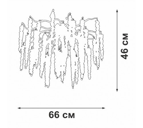 Потолочная люстра Vitaluce V2855-8/7PL