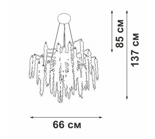 Подвесная люстра Vitaluce V28551-9/7S Подвесная люстра Vitaluce V28551-9/7S