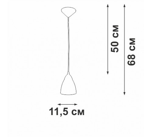 Подвесной светильник Vitaluce V2857-0/1S