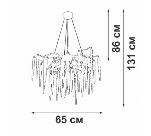 Подвесная люстра Vitaluce V2875-8/7S Подвесная люстра Vitaluce V2875-8/7S