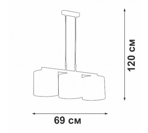 Подвесной светильник Vitaluce V2882-1/3S Подвесной светильник Vitaluce V2882-1/3S