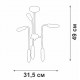 Люстра на штанге Vitaluce V3022-1/6PL