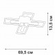 Потолочная люстра Vitaluce V3031-7/4PL