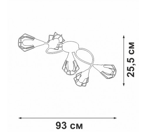 Потолочная люстра Vitaluce V3037-0/5PL