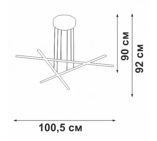 Подвесная люстра Vitaluce V3051-1/3S Подвесная люстра Vitaluce V3051-1/3S