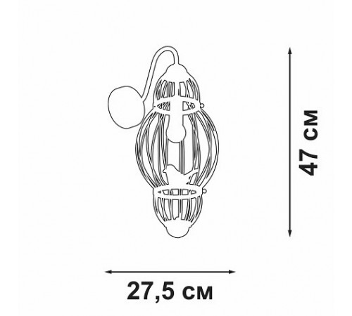 Бра Vitaluce V3061-8/1A