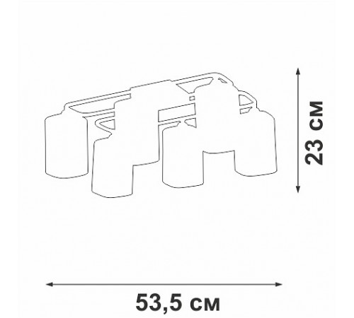 Потолочная люстра Vitaluce V3092-1/6PL