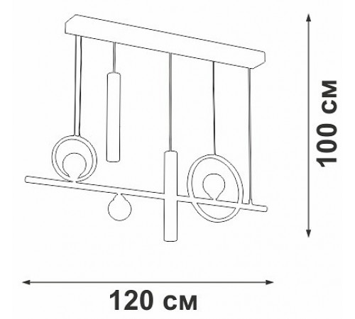 Подвесная люстра Vitaluce V3095-0/5S Подвесная люстра Vitaluce V3095-0/5S