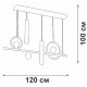 Подвесная люстра Vitaluce V3095-0/5S