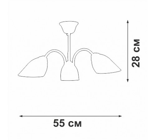Люстра на штанге Vitaluce V3336-0/3PL Люстра на штанге Vitaluce V3336-0/3PL