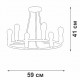 Потолочная люстра Vitaluce V3771-1/6PL