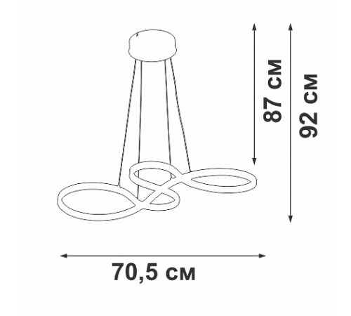 Подвесная люстра Vitaluce V3892-1/1S Подвесная люстра Vitaluce V3892-1/1S