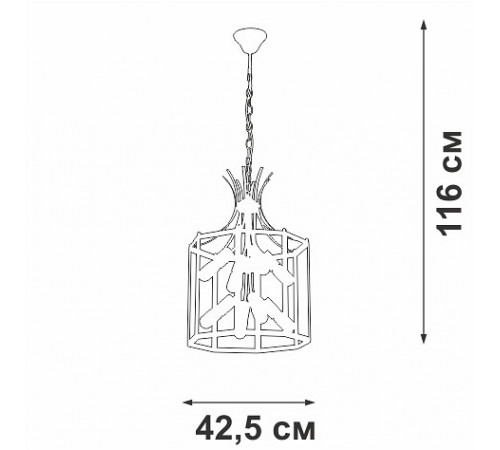 Подвесная люстра Vitaluce V3926-1/8 Подвесная люстра Vitaluce V3926-1/8