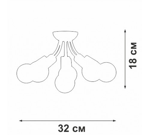 Потолочная люстра Vitaluce V3927-0/6PL Потолочная люстра Vitaluce V3927-0/6PL