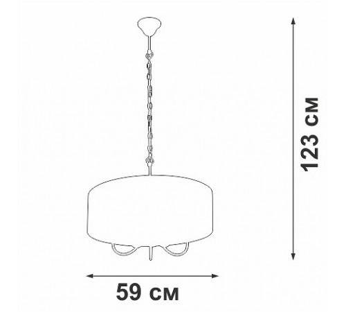 Подвесная люстра Vitaluce V3983-0/5 Подвесная люстра Vitaluce V3983-0/5