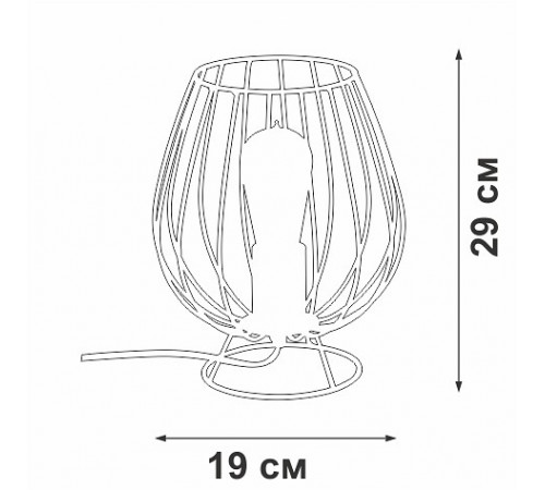 Настольная лампа Vitaluce V4296-0/1L