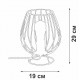 Настольная лампа Vitaluce V4296-0/1L