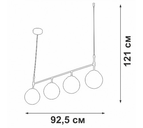 Подвесная люстра Vitaluce V47170-8/4S