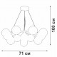 Подвесная люстра Vitaluce V48410-8/12S
