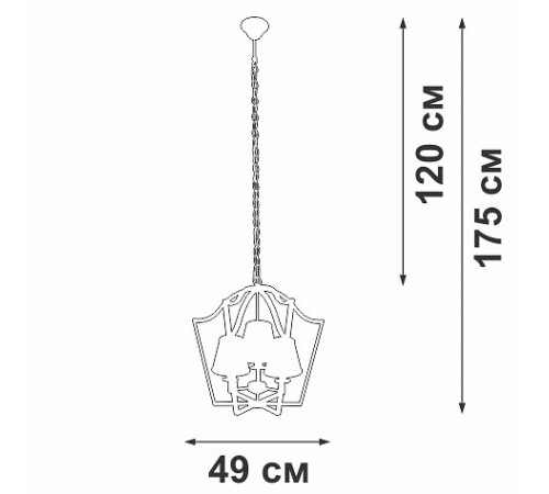 Подвесная люстра Vitaluce V4991-8/3