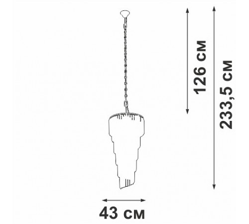 Каскадная люстра Vitaluce V5311-0/13 Каскадная люстра Vitaluce V5311-0/13