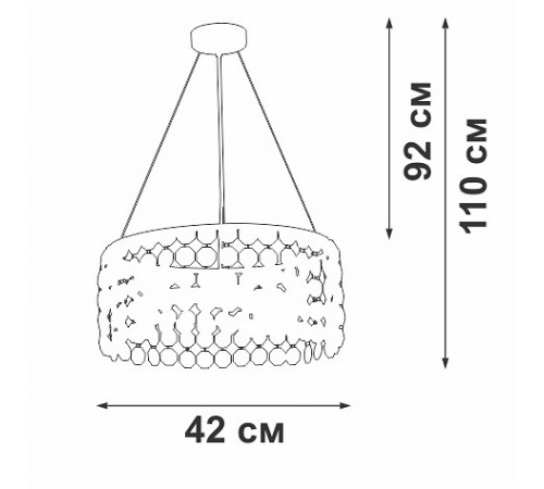 Подвесная люстра Vitaluce V5329-8/3S