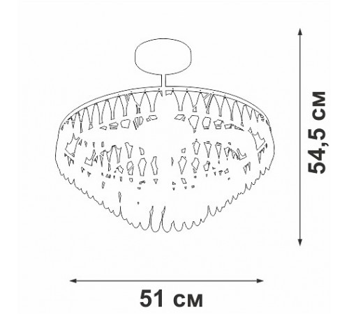 Потолочная люстра Vitaluce V5352-1/5PL