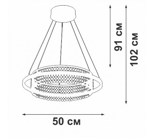Подвесная люстра Vitaluce V54000-0/1S