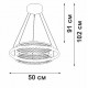 Подвесная люстра Vitaluce V54000-0/1S