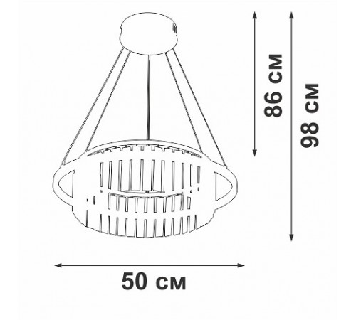 Подвесная люстра Vitaluce V54010-0/1S