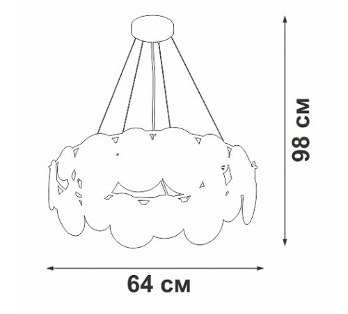 Подвесная люстра Vitaluce V5801-8/6S