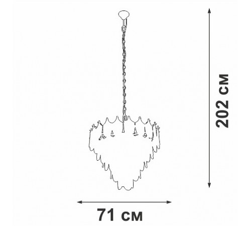 Подвесная люстра Vitaluce V58120-8/17 Подвесная люстра Vitaluce V58120-8/17