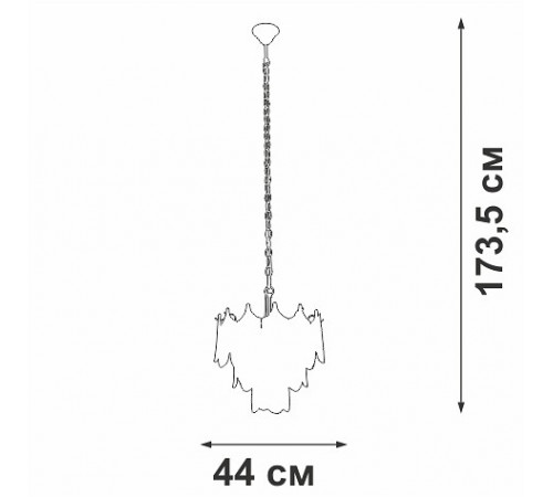 Подвесная люстра Vitaluce V58120-8/5 Подвесная люстра Vitaluce V58120-8/5