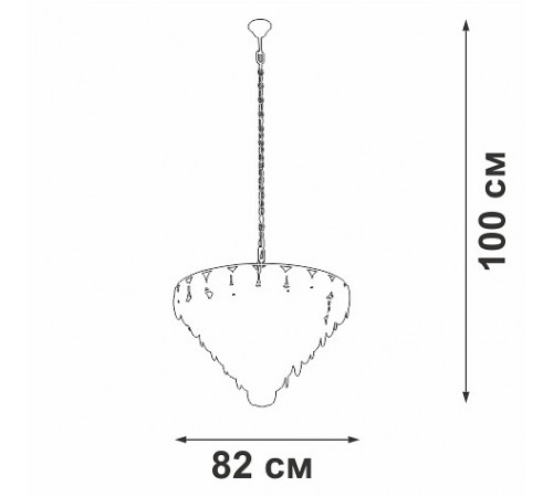 Подвесная люстра Vitaluce V58340-8/25