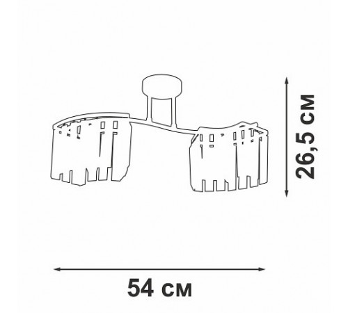 Потолочная люстра Vitaluce V5884-0/2PL
